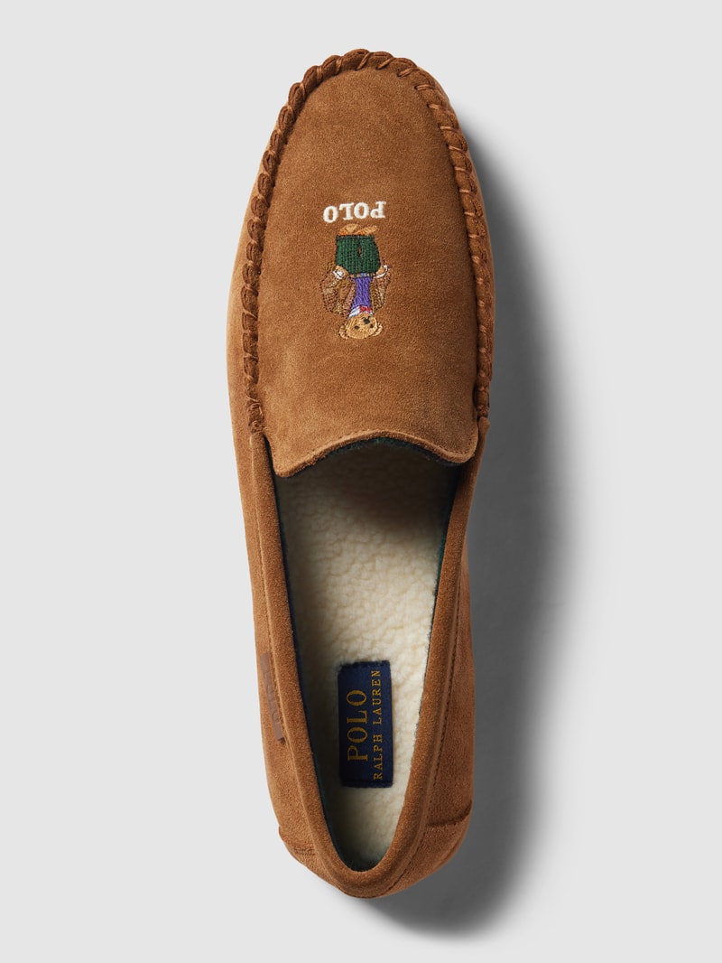 Mokassins aus Leder Modell 'BRENAN BEAR' in cognac
