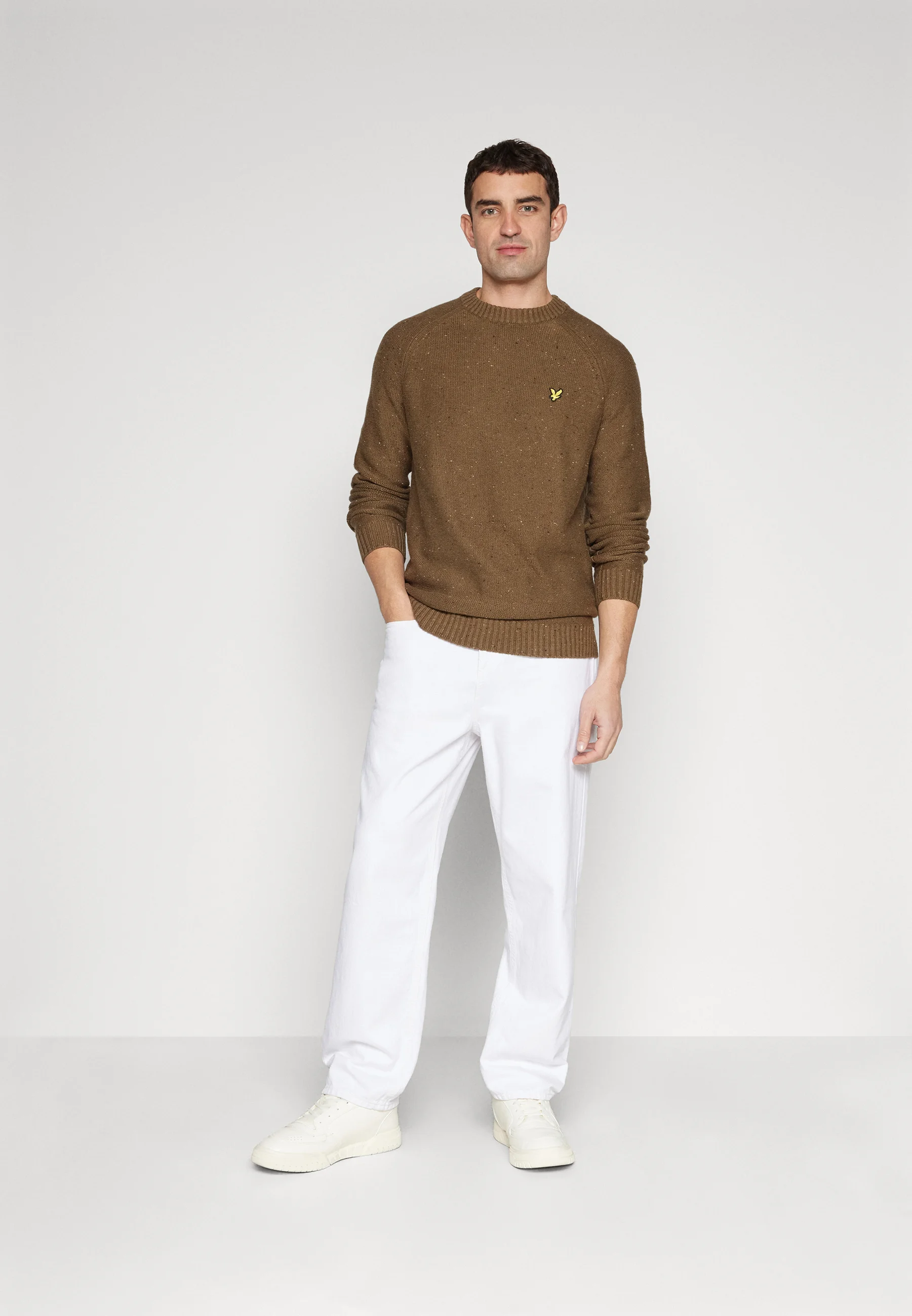Suéter de cuello redondo raglán Donegal de Lyle & Scott