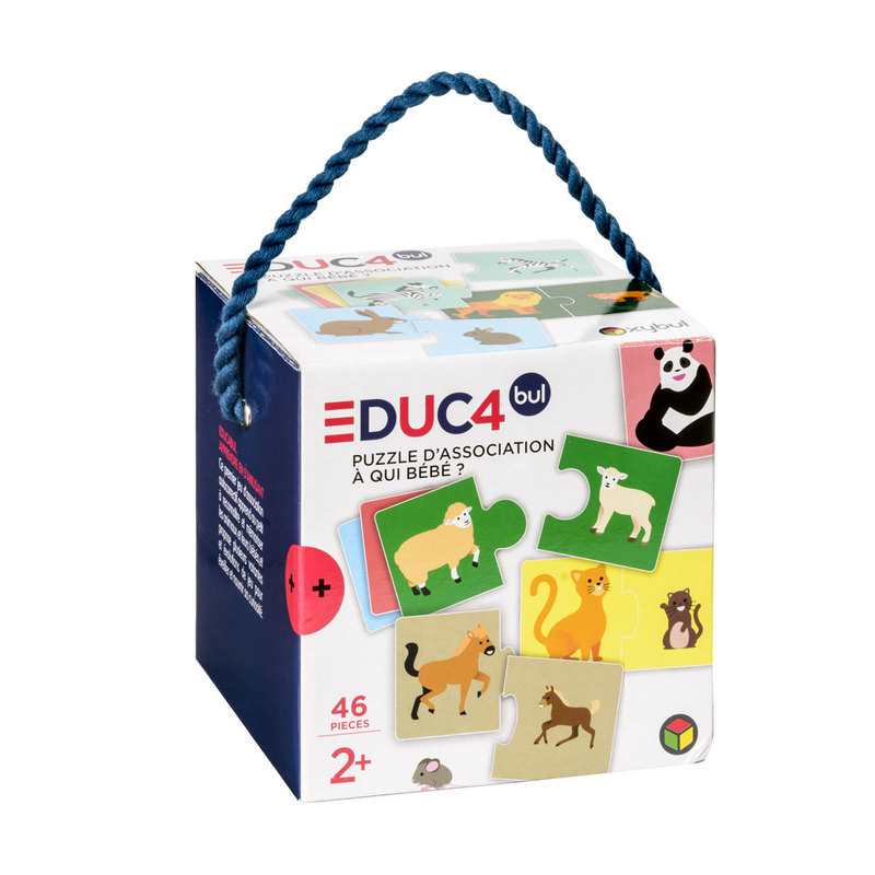 Puzzle d'association A qui est bébé  Oxybul