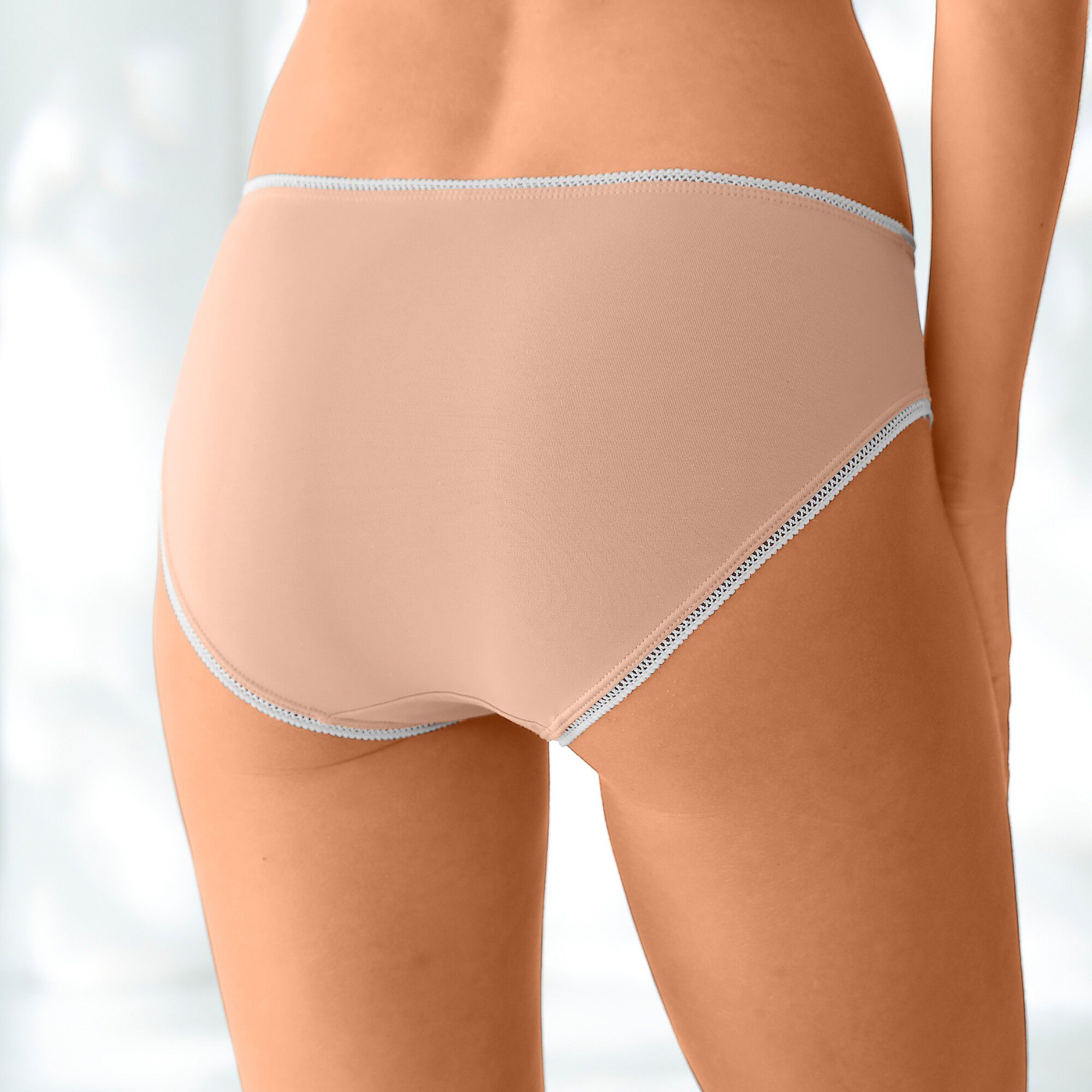 Slip coton forme midi imprimé motif à pois assortis – Lot de 4