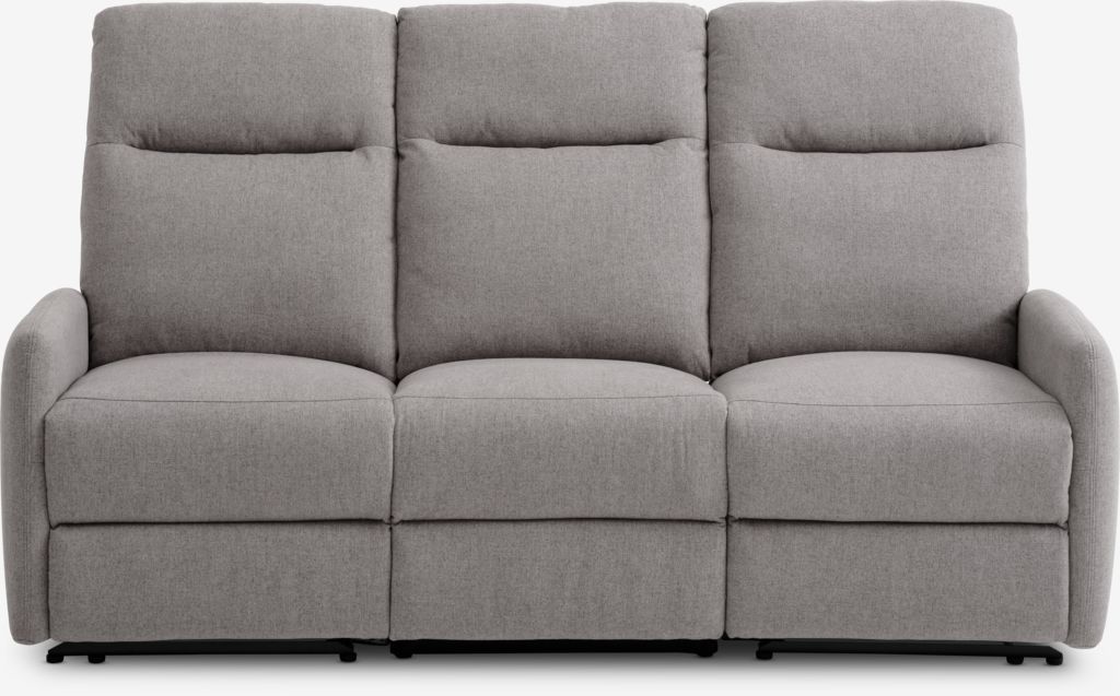 Sofa VONSILD Recliner VONSILD 3-osobowa elektryczna, jasnoszara, tkanina