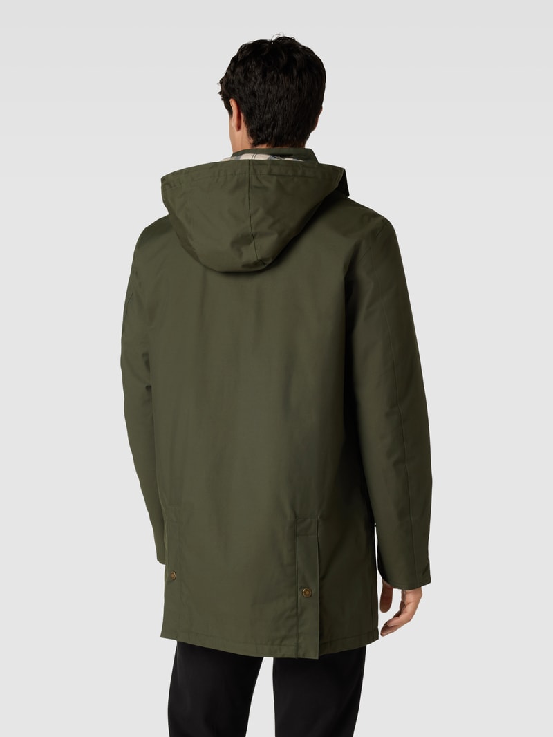 Jacke mit Pattentaschen Modell 'MAC' in olivgrün