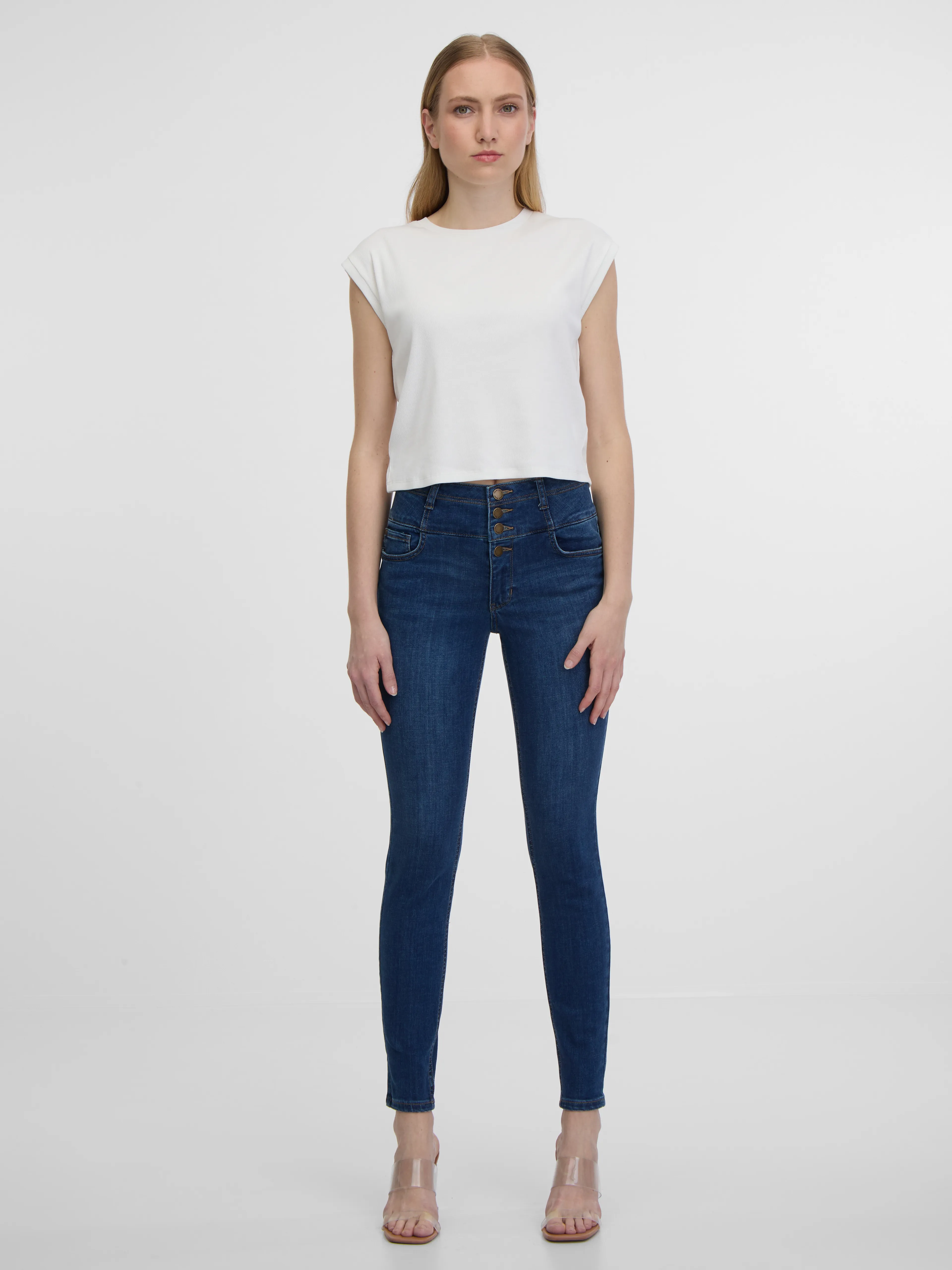 Dunkelblaue Damenjeans Skinny Fit ORSAY