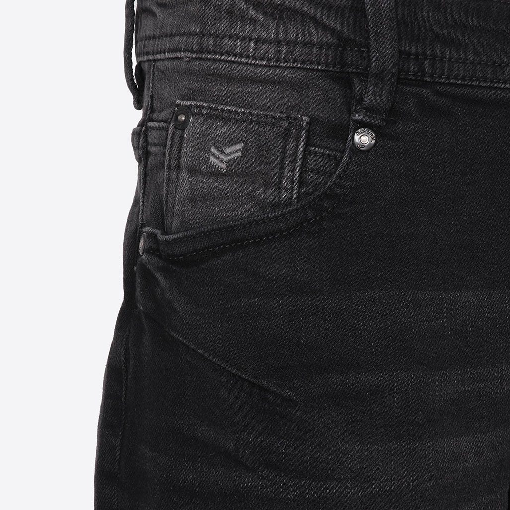 CAZAR  Jean noir relaxed garçon