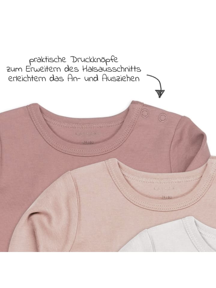 LaLoona Body Langarm 6er Pack - Beere Grau - in rosa,grau günstig kaufen