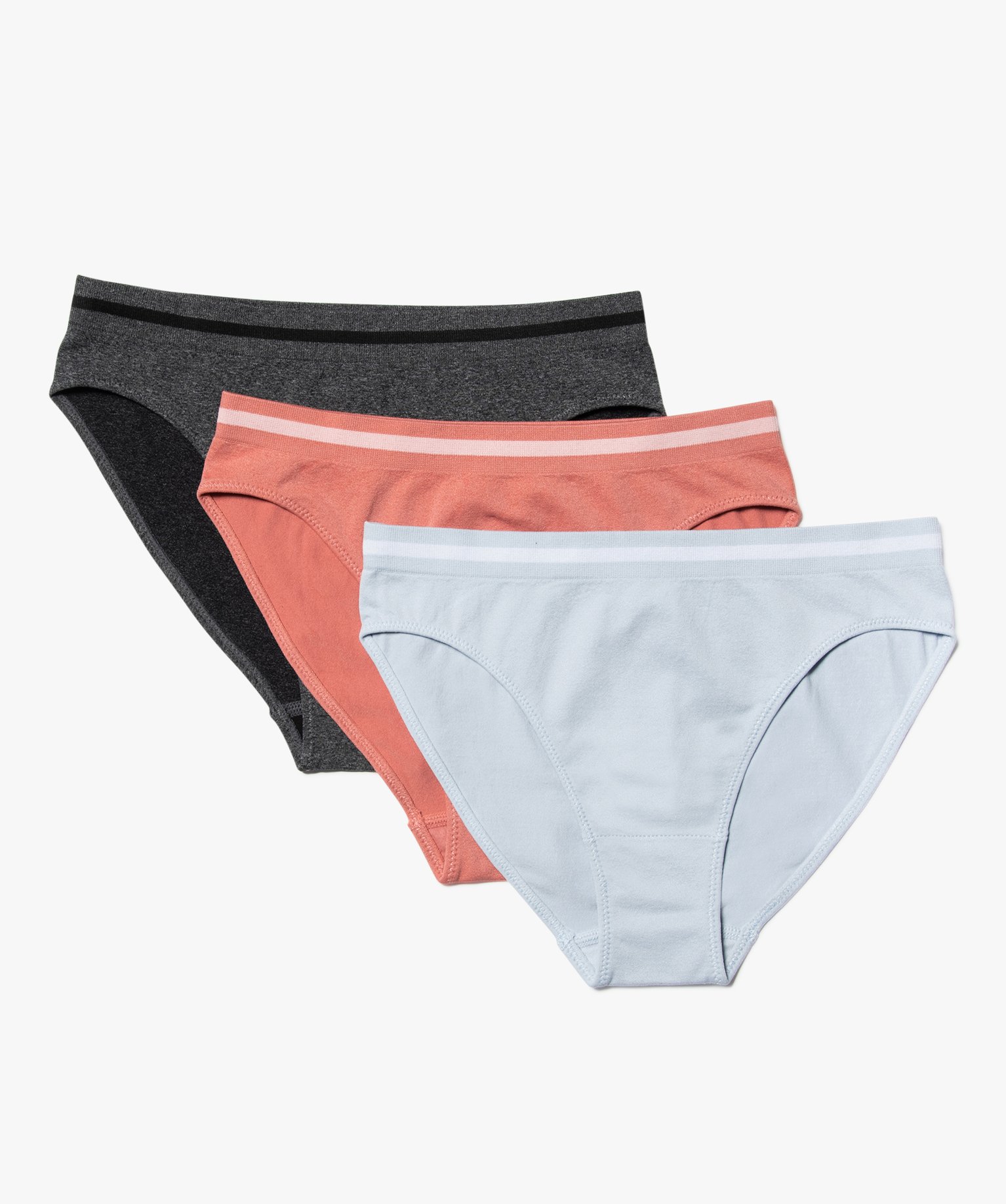 Culottes fille en coton stretch avec inscription au dos (lot... multicolore | GEMO