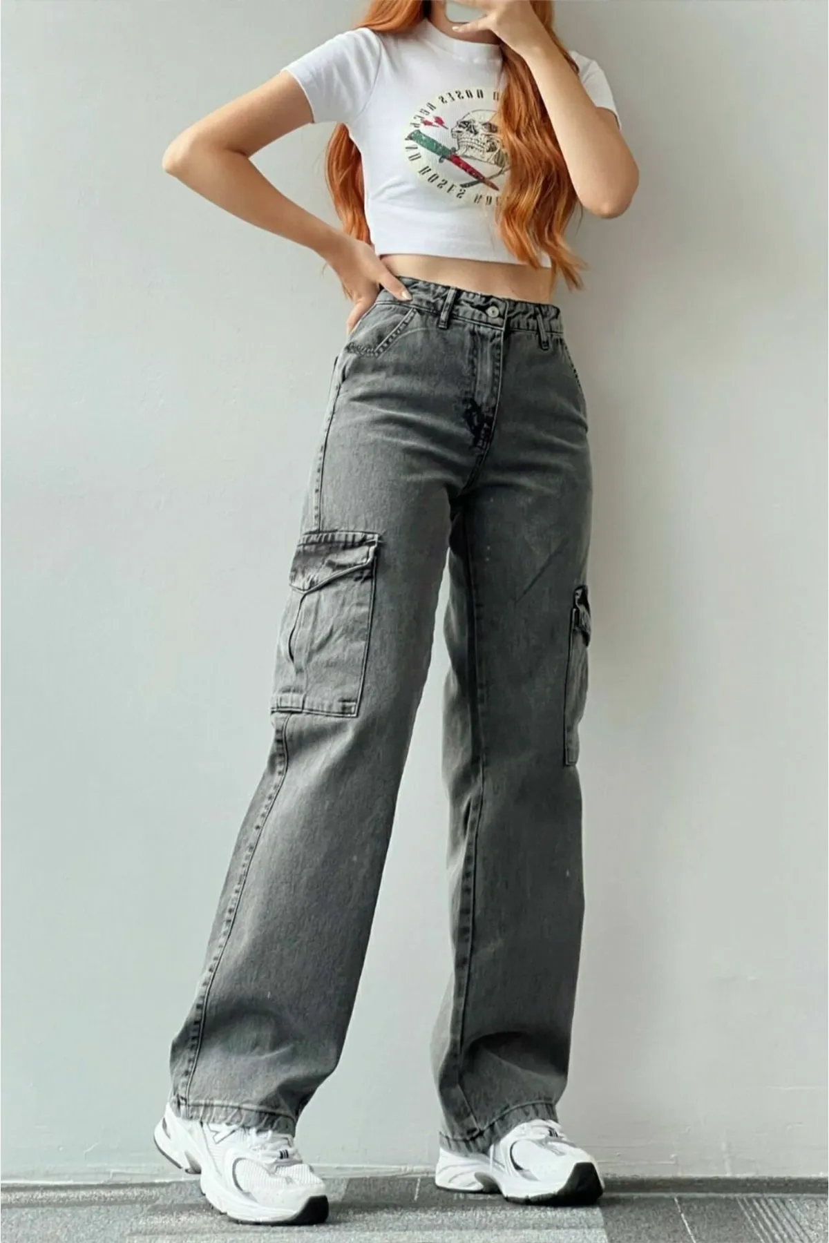 Trn JNS  Jeans - Grau - Cargo