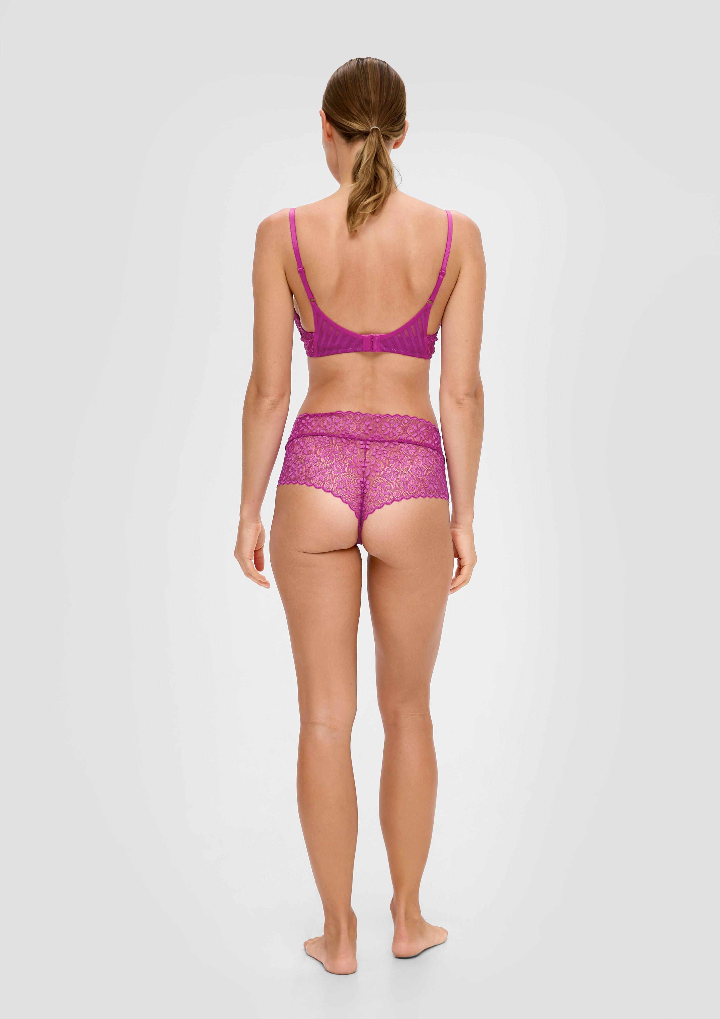 Highwaist-Slip mit Spitze  6006273-4800