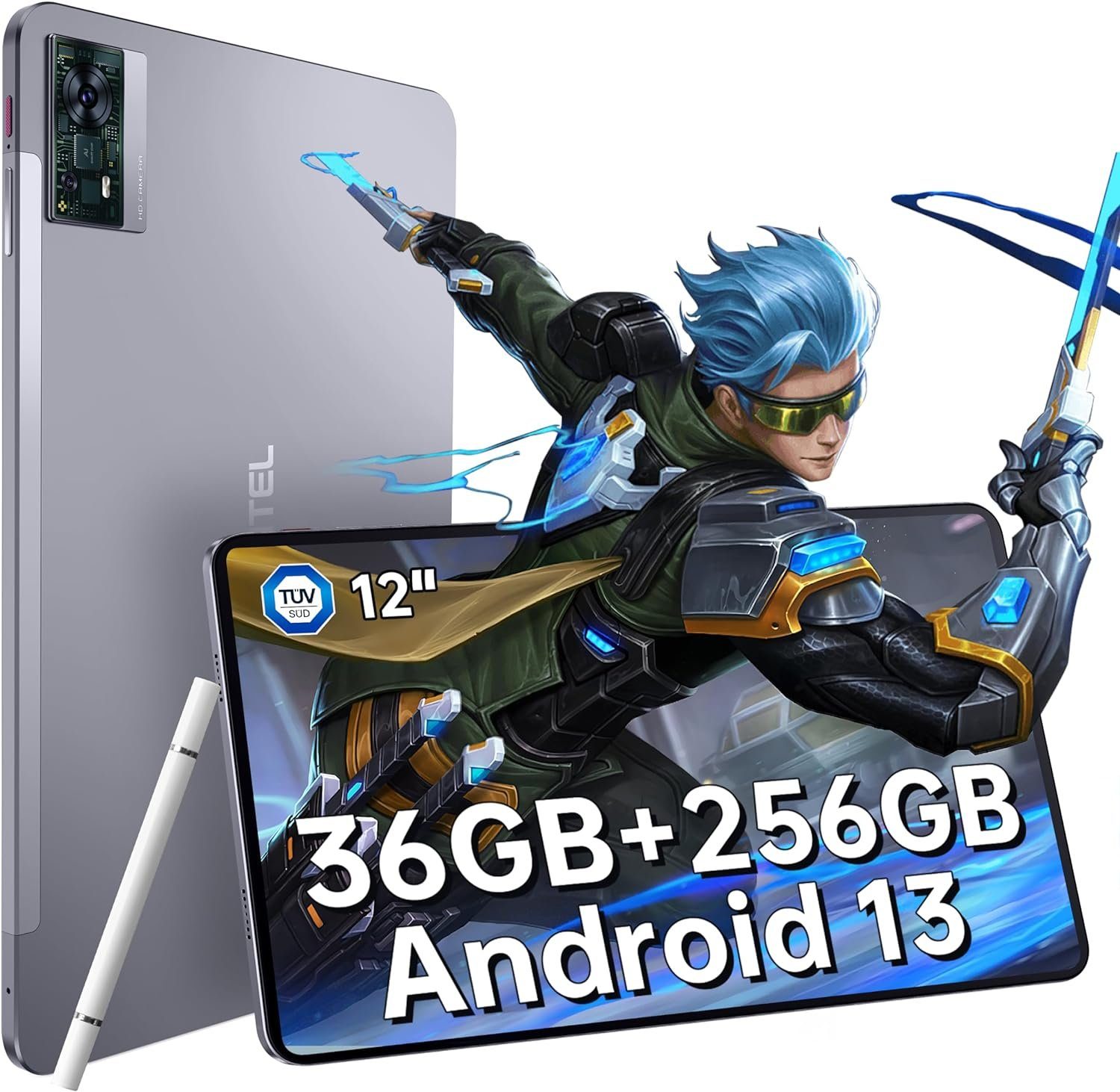 OUKITEL OT5 2K Display Helio G99 36GB RAM Gaming Tablet (12
