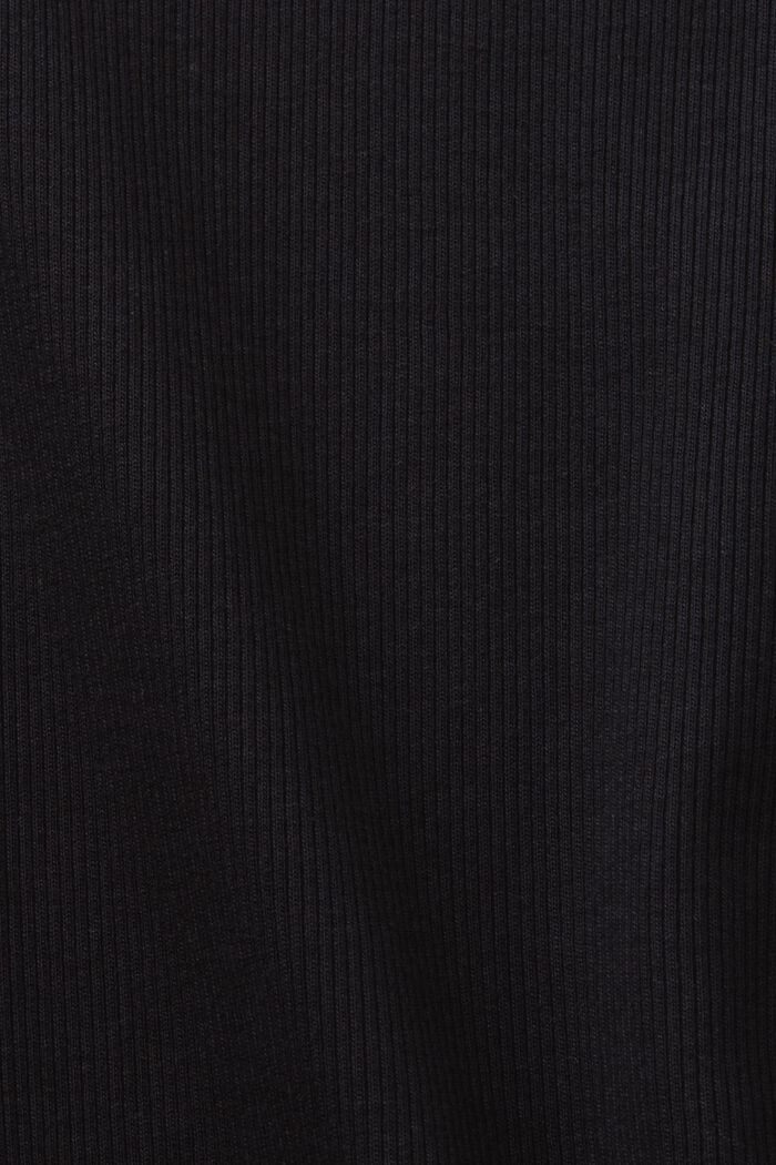 T-Shirt aus geripptem Jersey