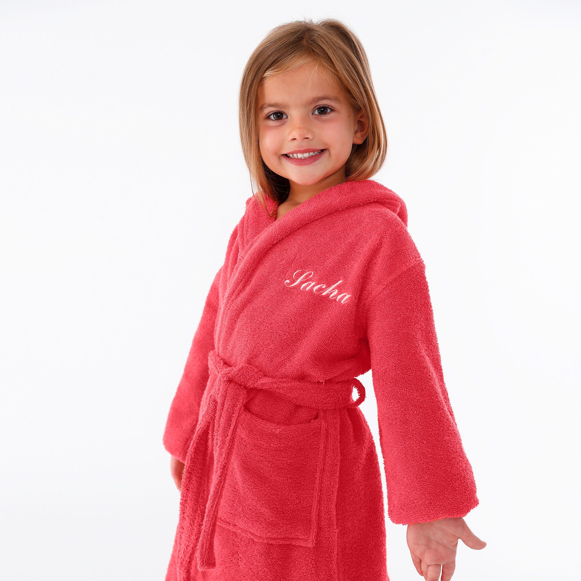 Peignoir enfant éponge à capuche personnalisable