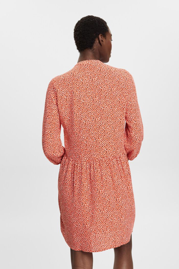Midikleid aus Webstoff mit Allover-Muster