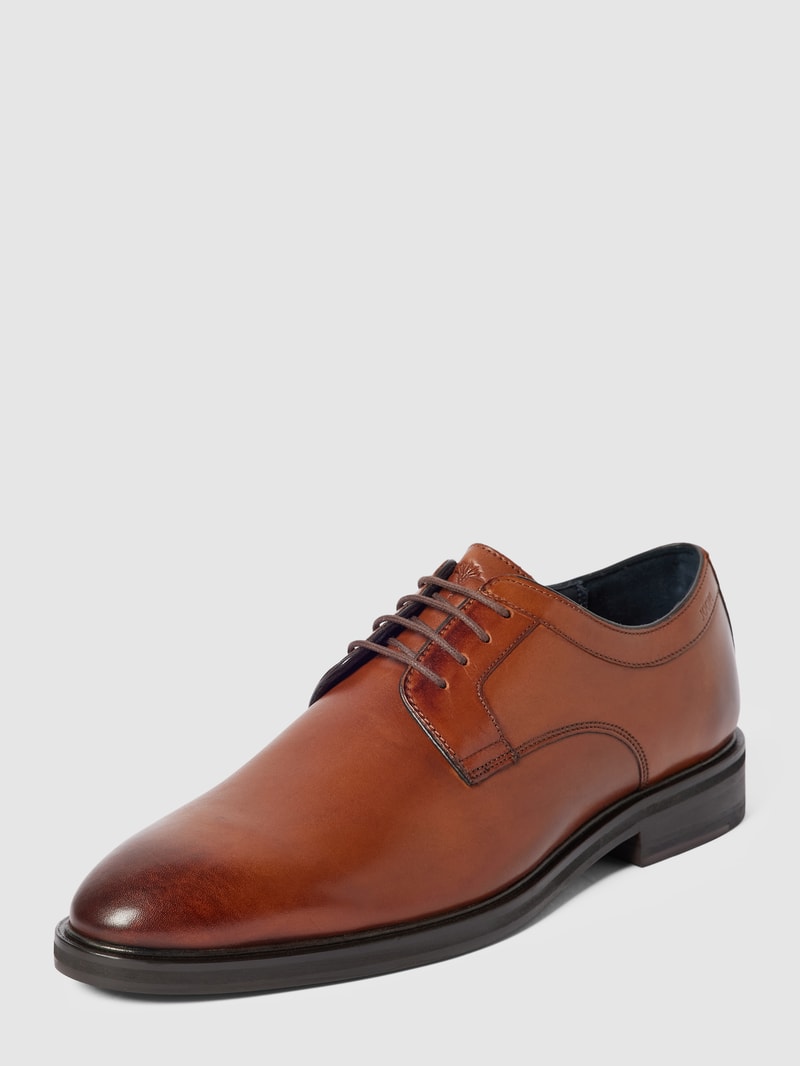 Derbys mit Schnürverschluss Modell 'KLEITOS' in cognac