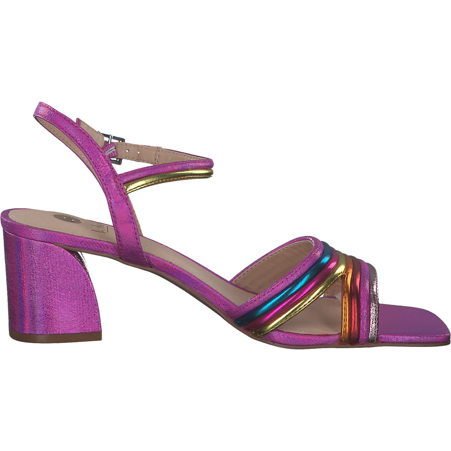 La Strada 2200753, Plateau-Sandaletten, Damen, fuchsia/orange