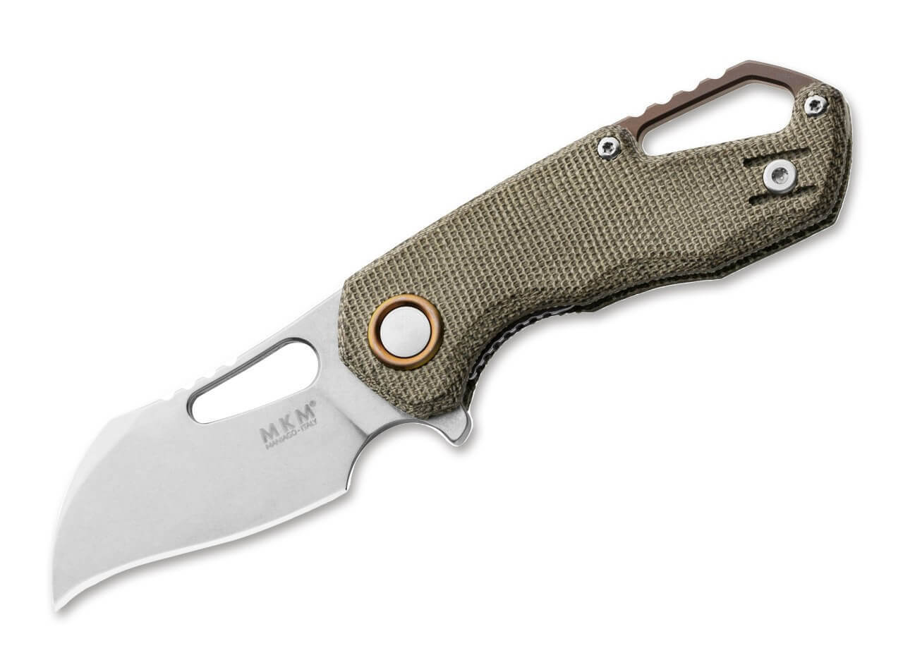 Isonzo M390 Hawkbill Micarta Green