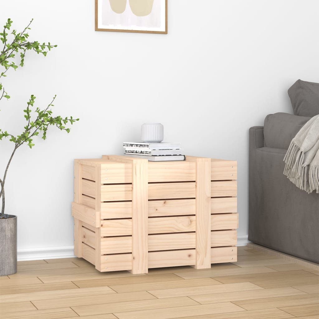 vidaXL Aufbewahrungsbox Truhe 58x40,5x42 cm Massivholz Kiefer (1 St)