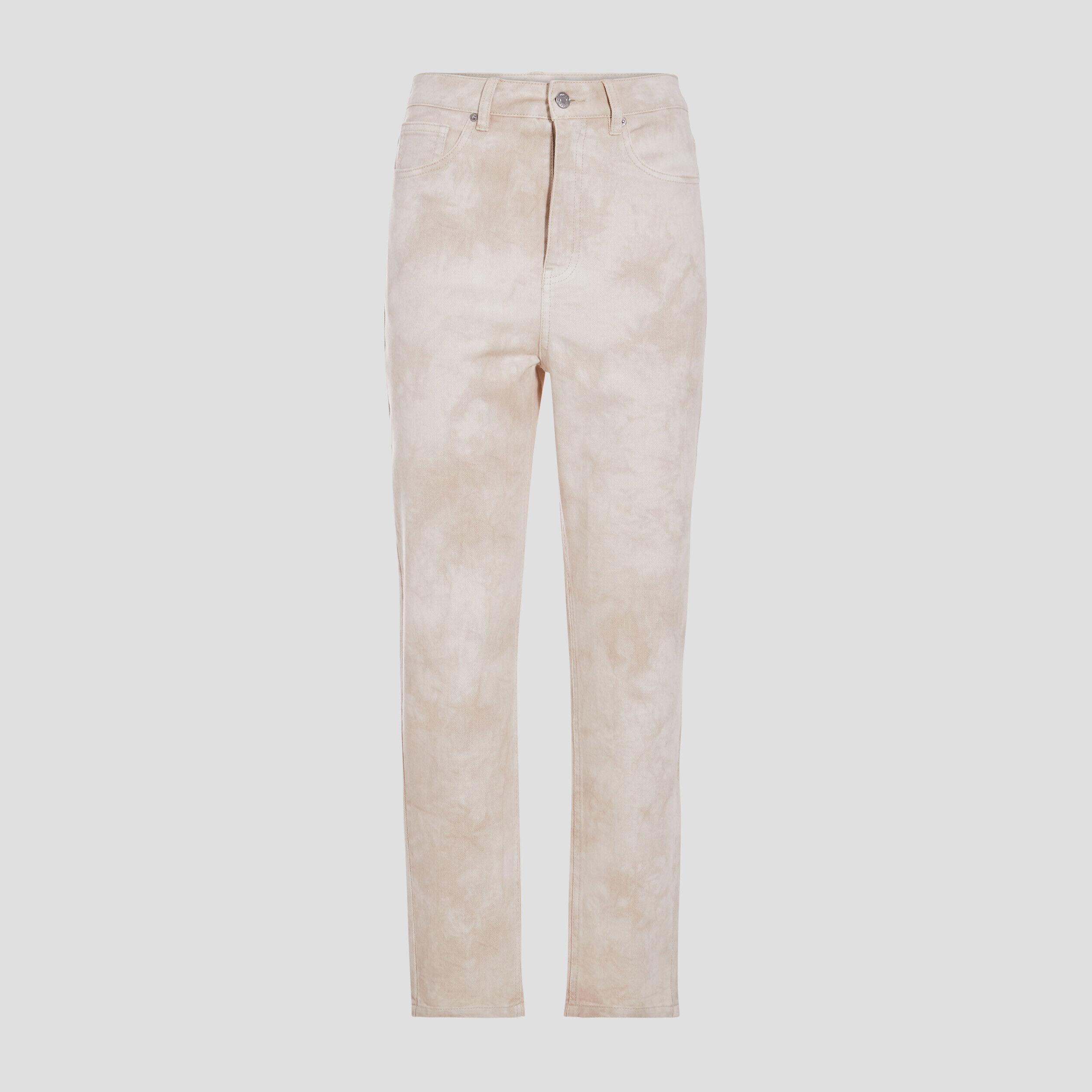 Jeans mom taille haute jaune clair femme | Cache Cache