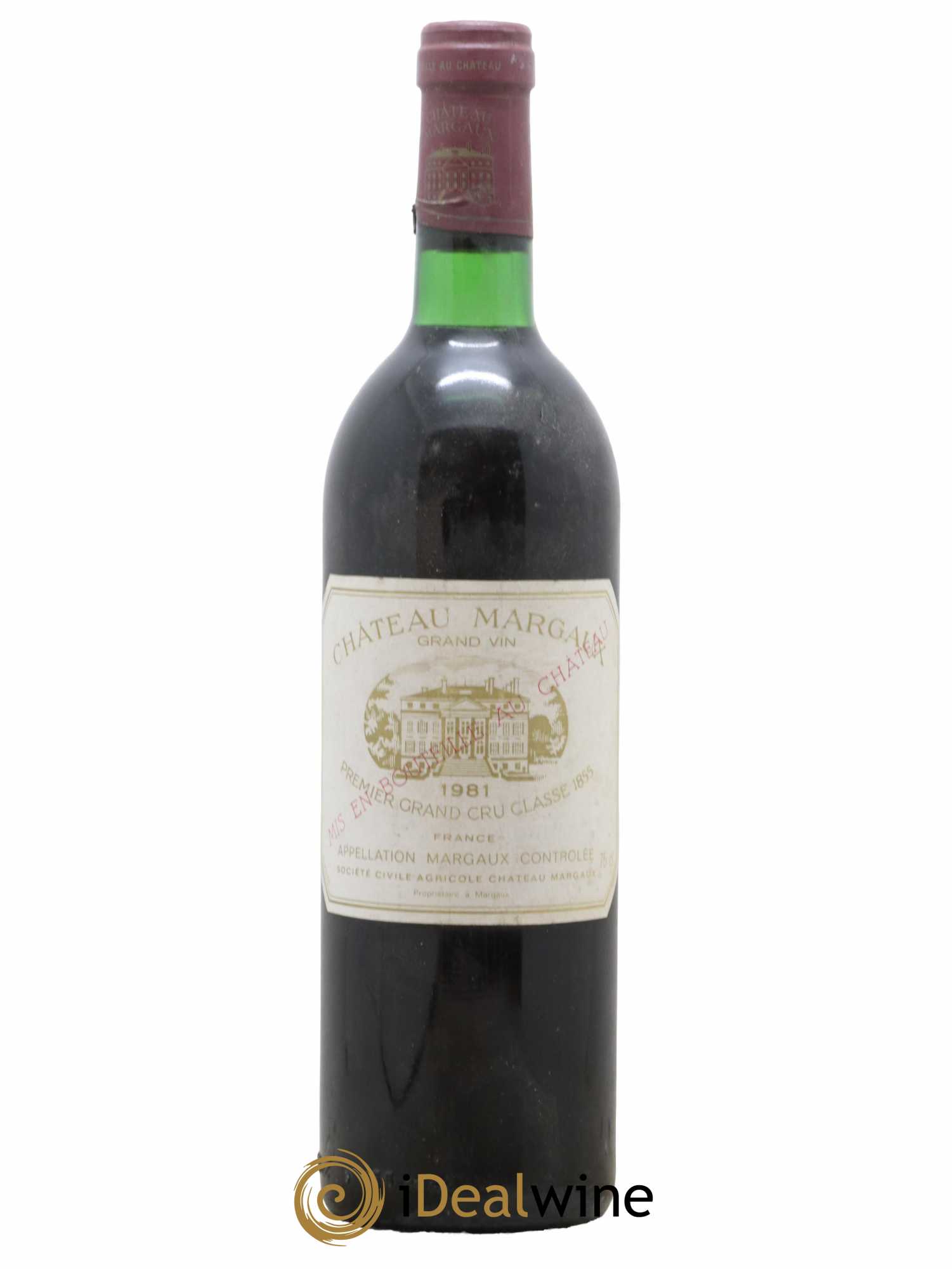Château Margaux 1er Grand Cru Classé  1981 - Lot de 1 Bouteille