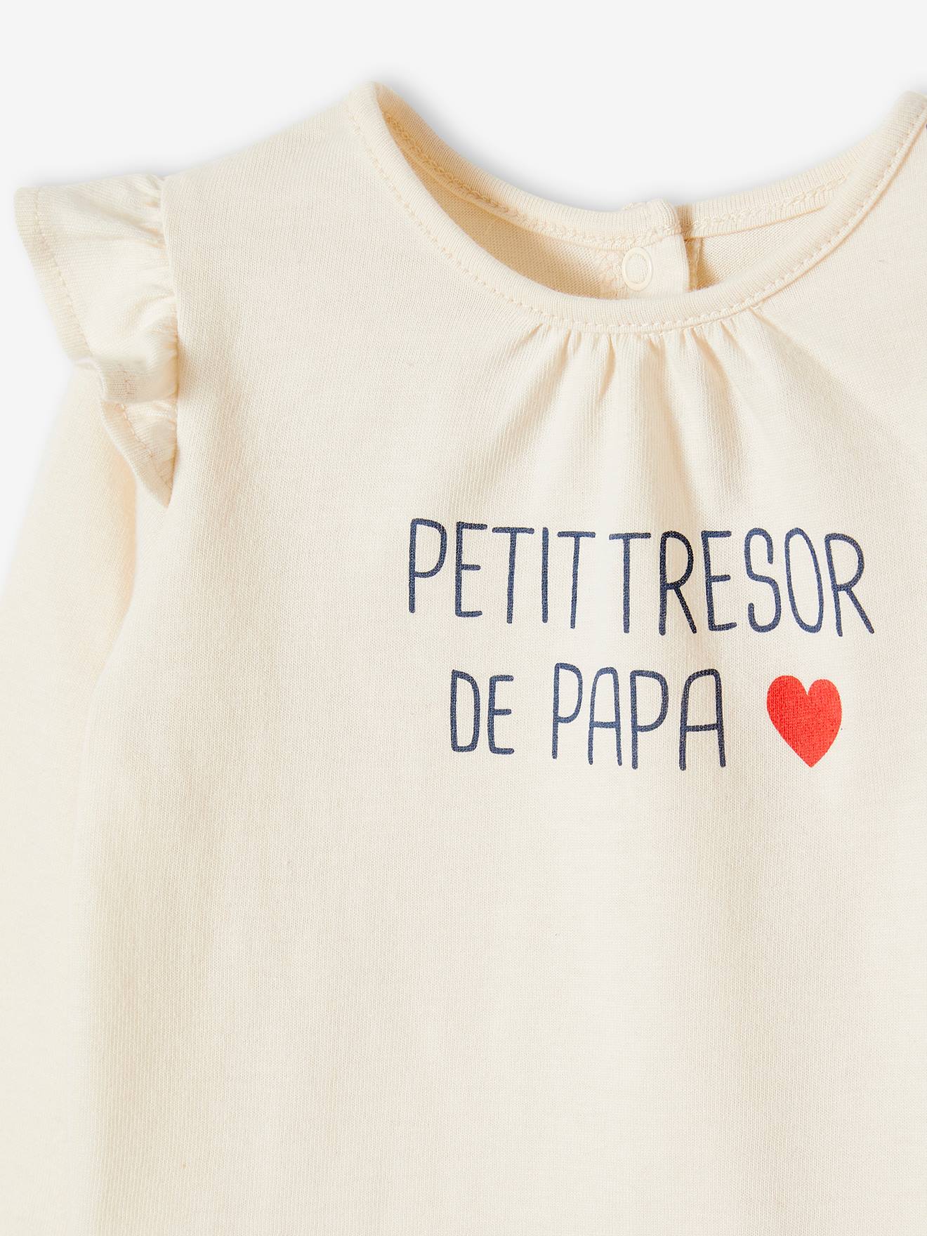 Vertbaudet Mädchen Baby Shirt  Oeko-Tex - wollweiß