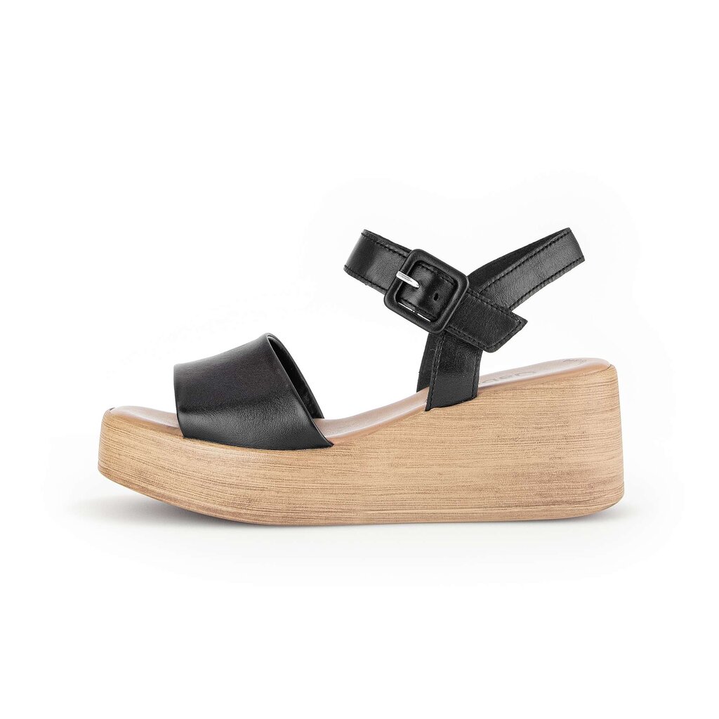 Gabor fashion Plateau Sandale schwarz