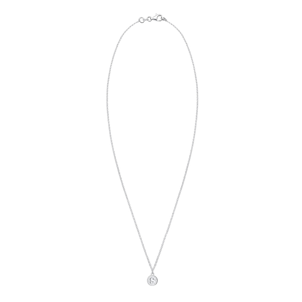 Elli Elli Collier Lettre S Pendentif Basic Collier Femme - (925/1000) Argent Bijoux
