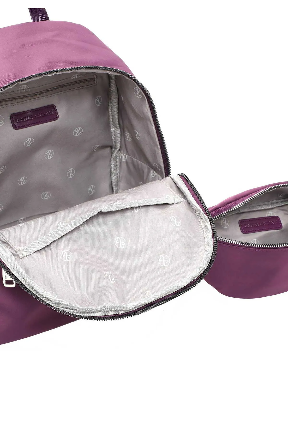 Emily & Noah  Rucksack - Lila - Unifarben