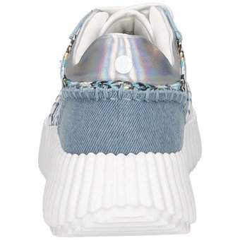 La Strada Plateau Sneaker in blau