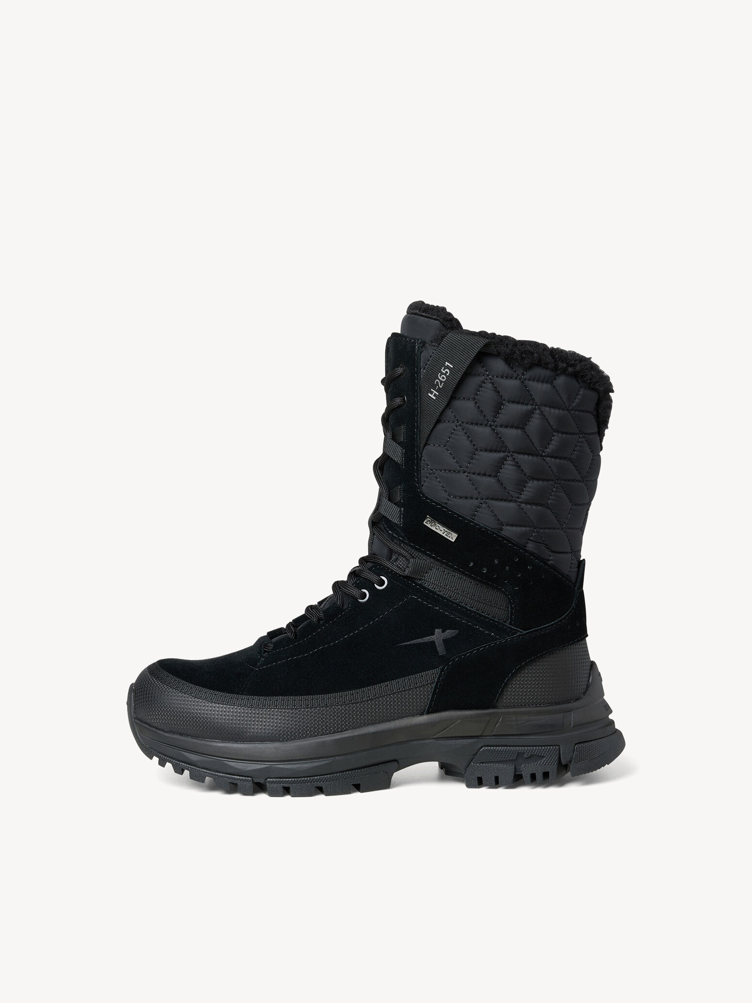 en cuir - noir doublure chaude