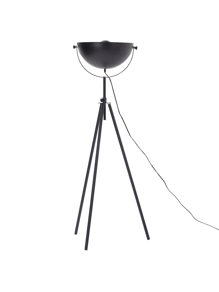 Beliani Stehleuchten THAMES in Schwarz/Gold - (W) 60 x (H) 170 x (L) 60 cm günstig kaufen onesize