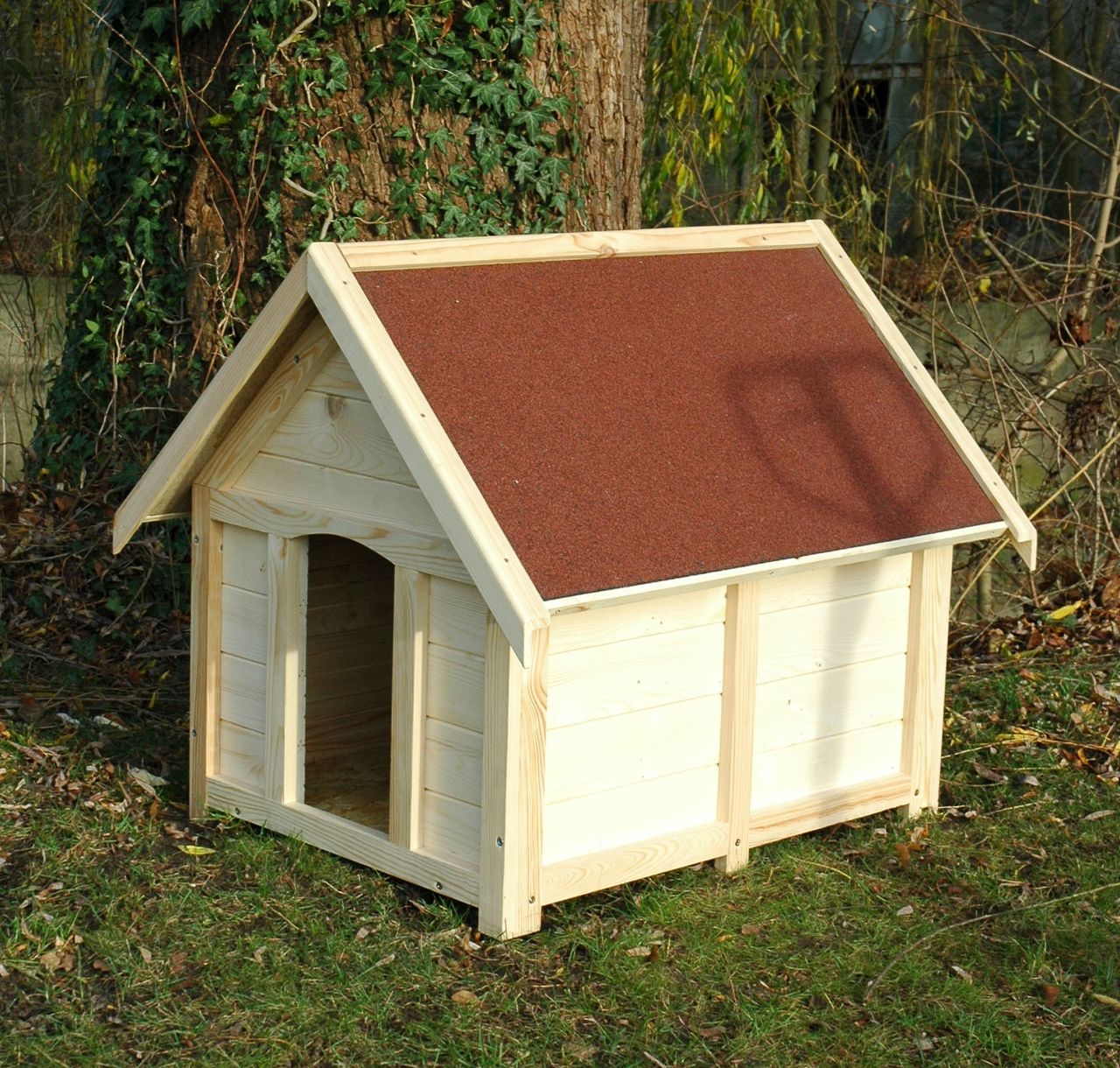 dobar Hundehütte für draußen, rot, Gr.XL