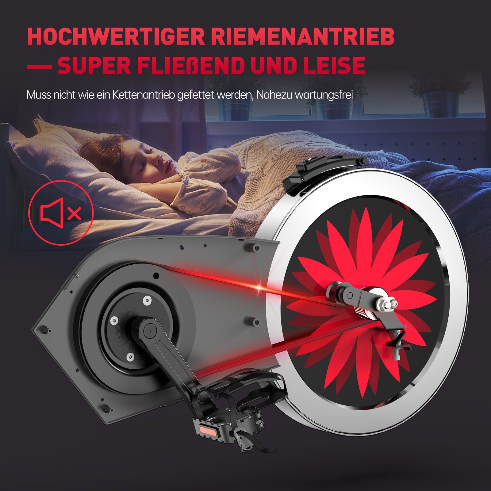 JOROTO Speedbike X2 & X2PRO (Indoor Cycling Bike), Heimtrainer Fahrrad mit Kraftvoller Magnetbremse & Riemenantrieb