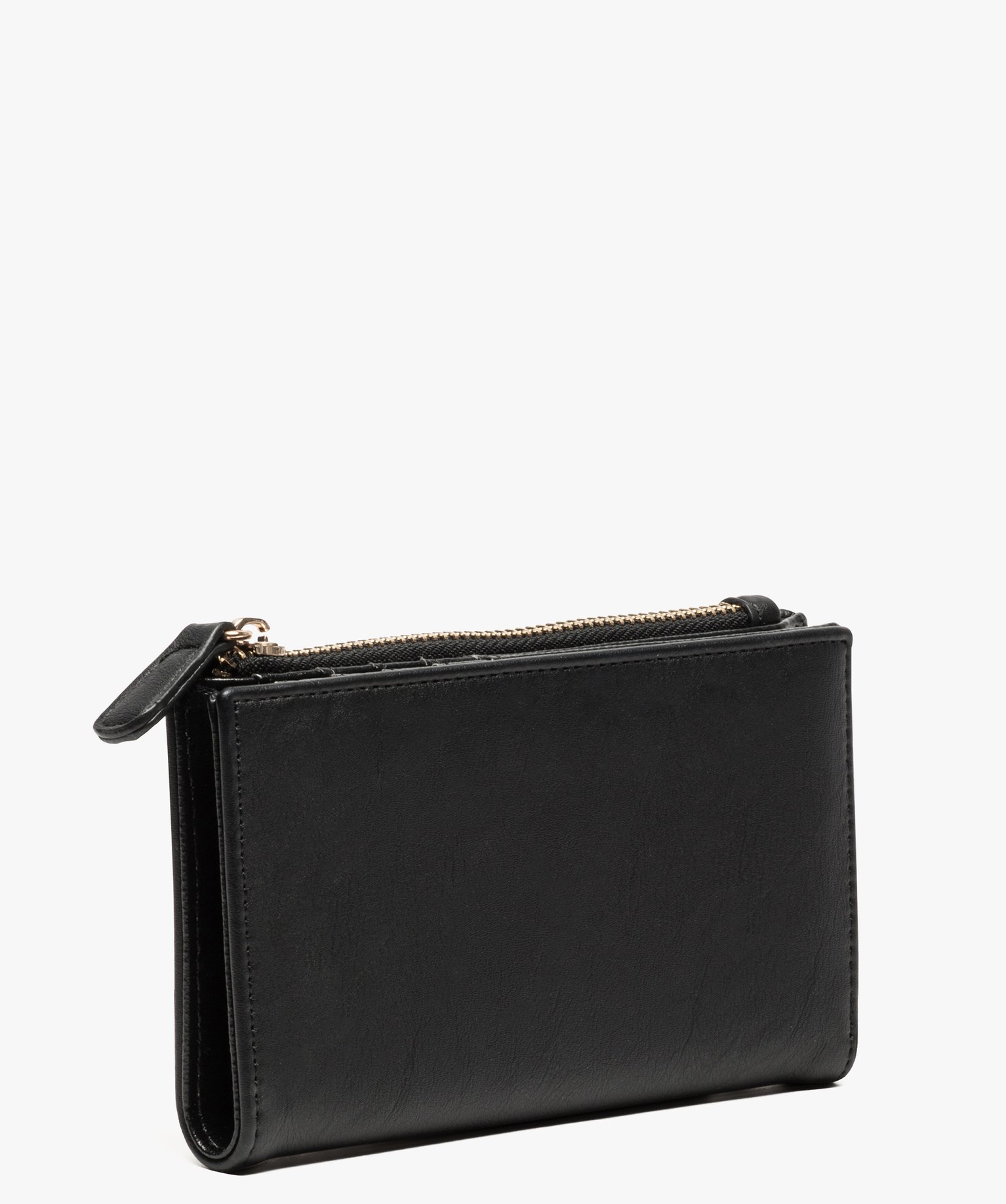 Portefeuille compact multi-compartiments femme noir | GEMO