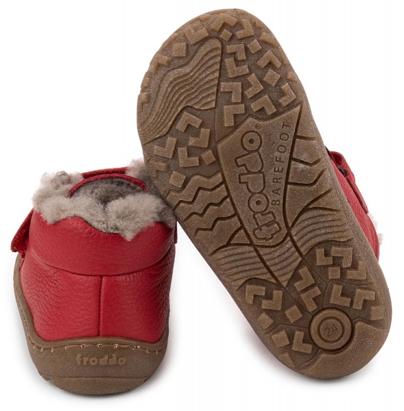 Froddo ~ Winter Furry MidCut Klett Leder ~ Red