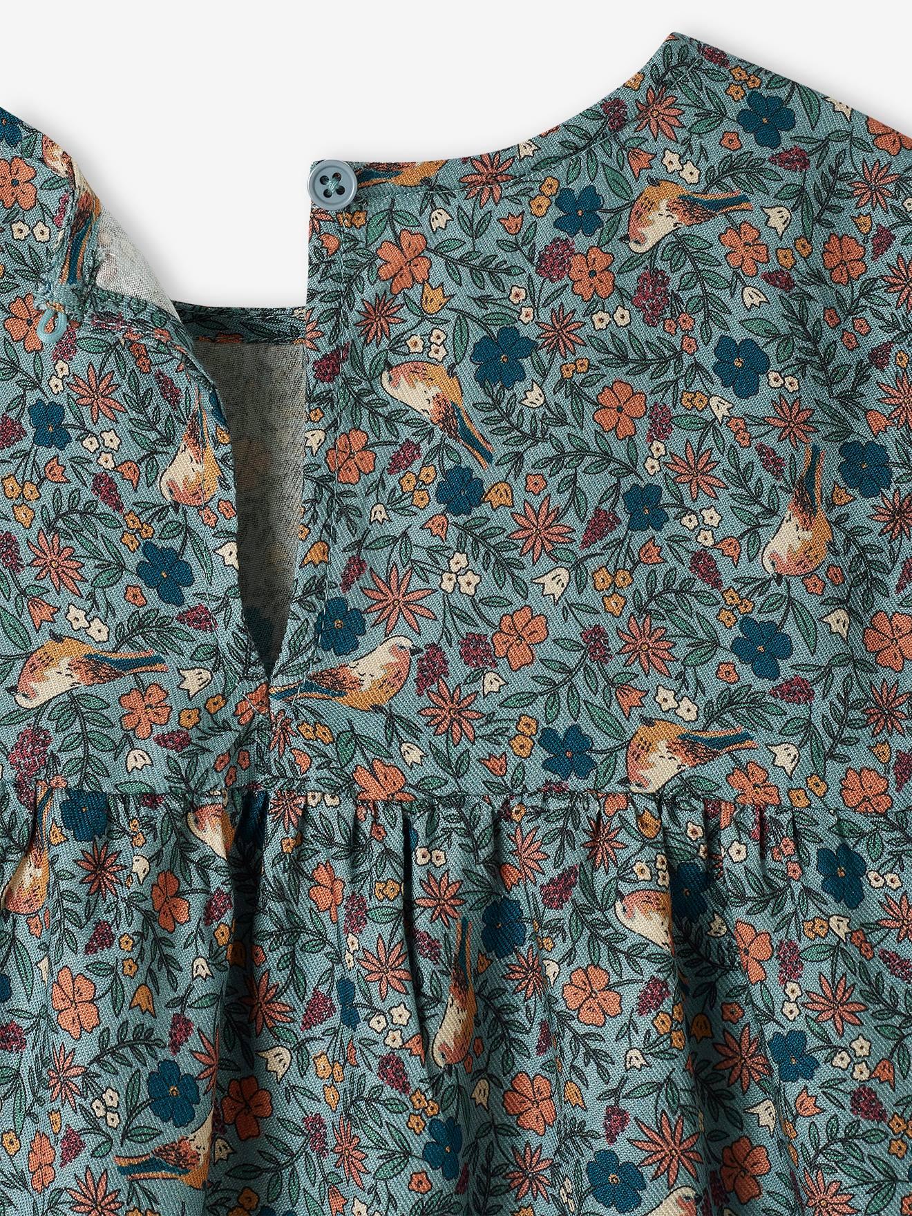 Vertbaudet Mädchen Volantkleid Oeko-Tex - wollweiß