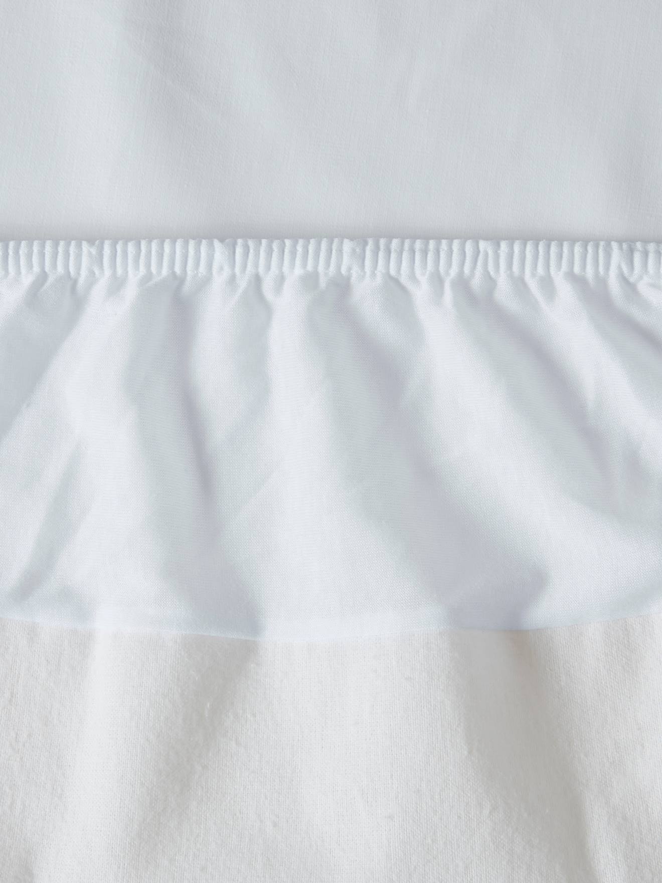 Vertbaudet Bio-Kollektion: Kinder Schonbezug / Matratzenschutz aus Molton Oeko-Tex - weiß