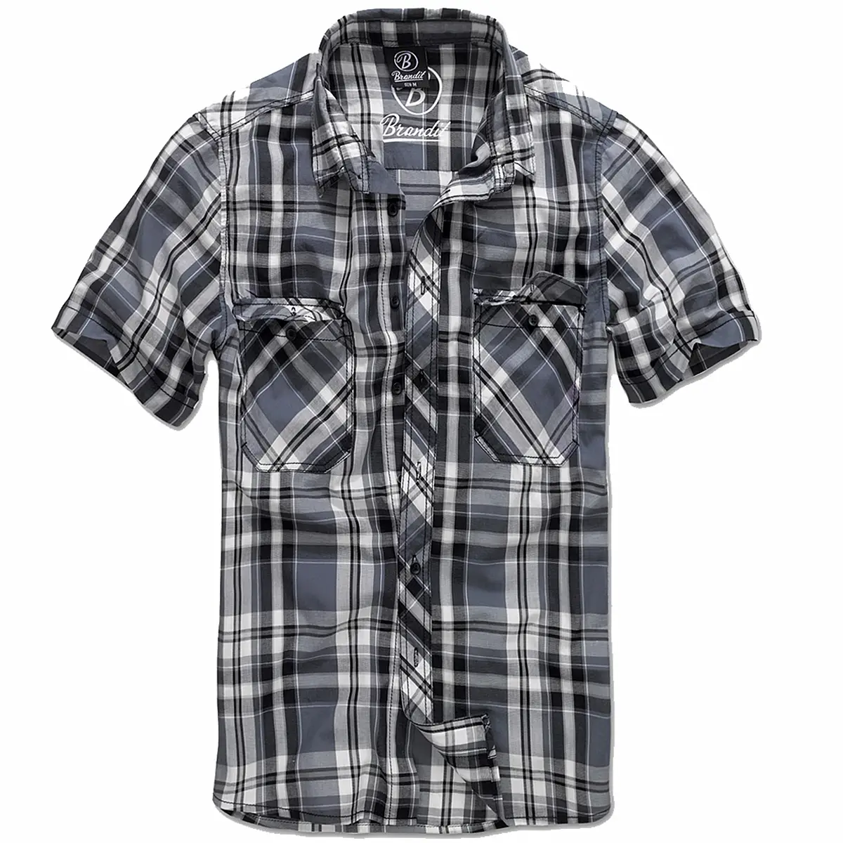 Brandit Roadstar Hemd schwarz-anthrazit