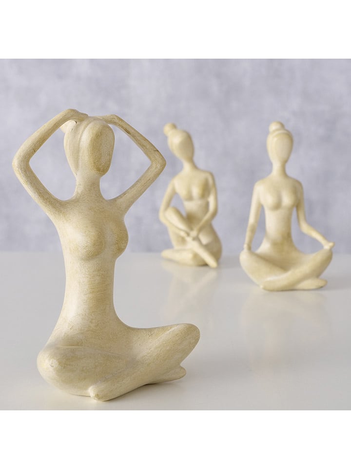 Boltze Dekofigur ''Yoga'' in Beige - (B)7 x (H)10 x (T)5,5 cm (Überraschungsprodukt) günstig kaufen onesize