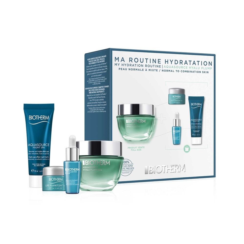 Biotherm Aquasource Hyalu Plump Gel Coffret pour une peau hydratée et repulpée