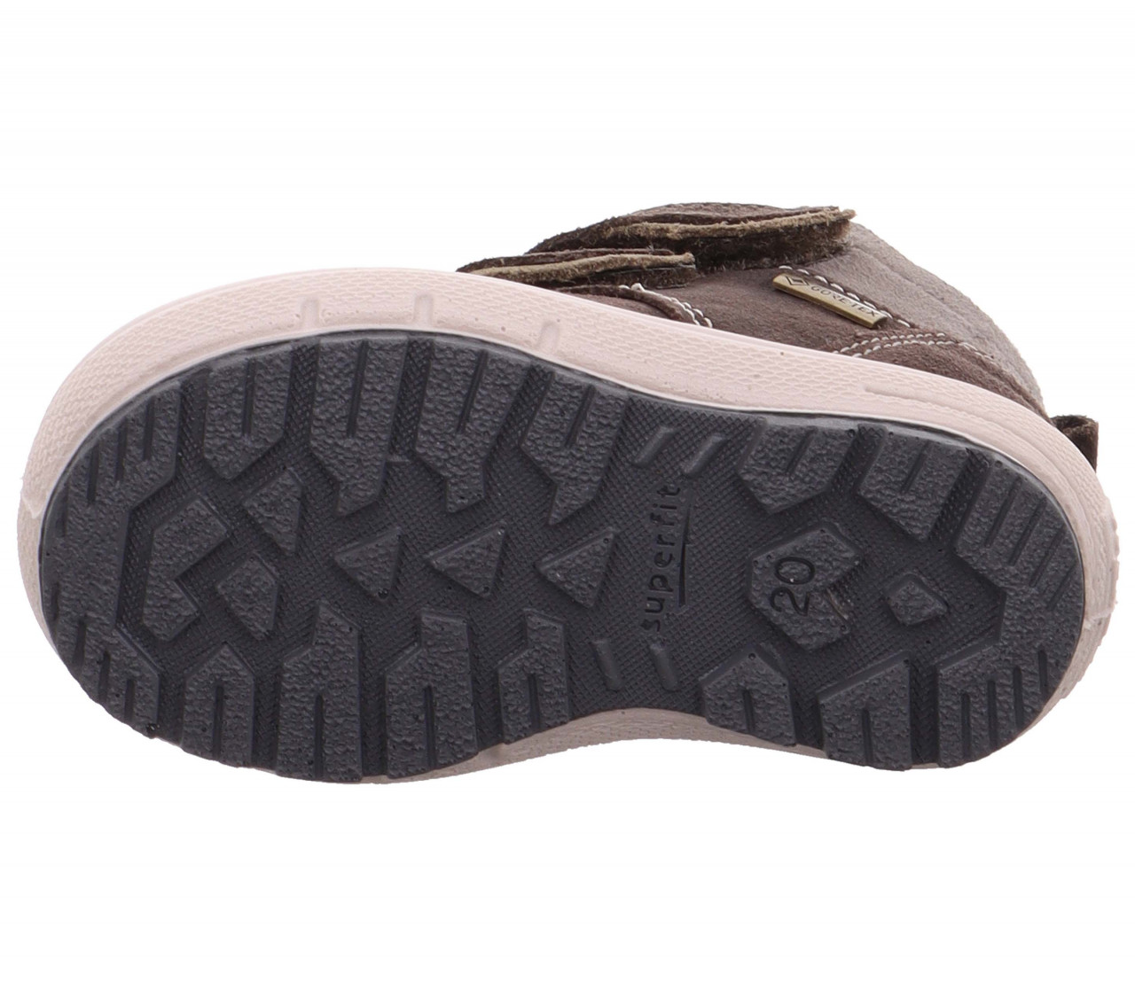 GROOVY - Braun/Grau Boots mit Klettverschluss