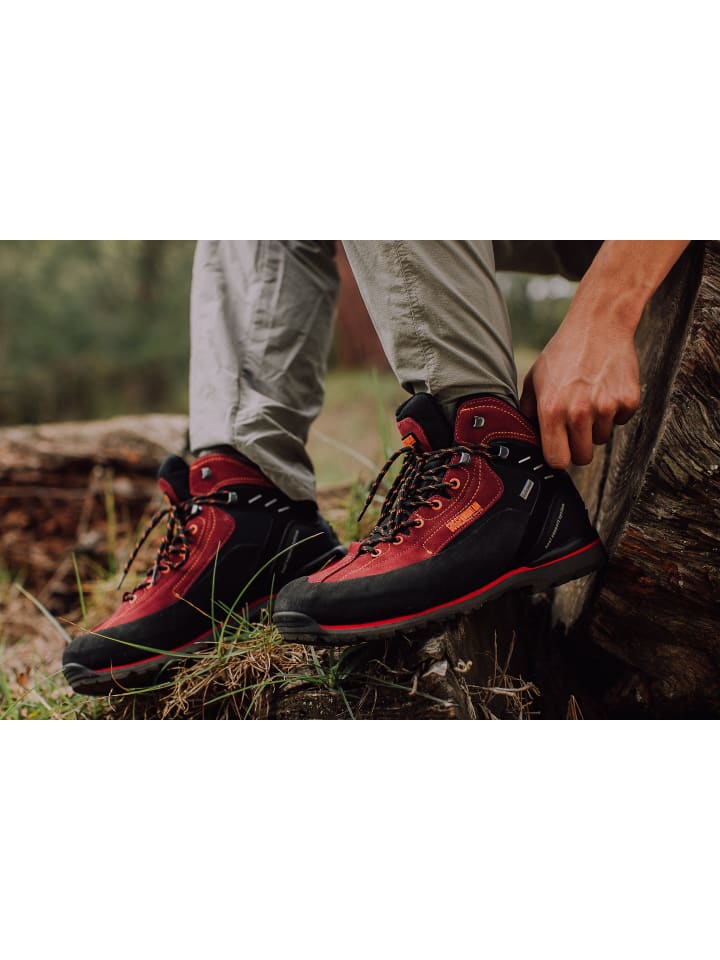 GUGGEN MOUNTAIN Wanderstiefel Gummikappe in Rot günstig kaufen