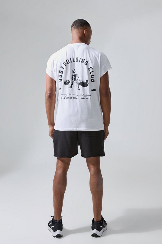 Man Active Oversize Bodybuilding T-Shirt