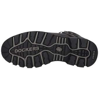 Dockers Schnür Boots in schwarz