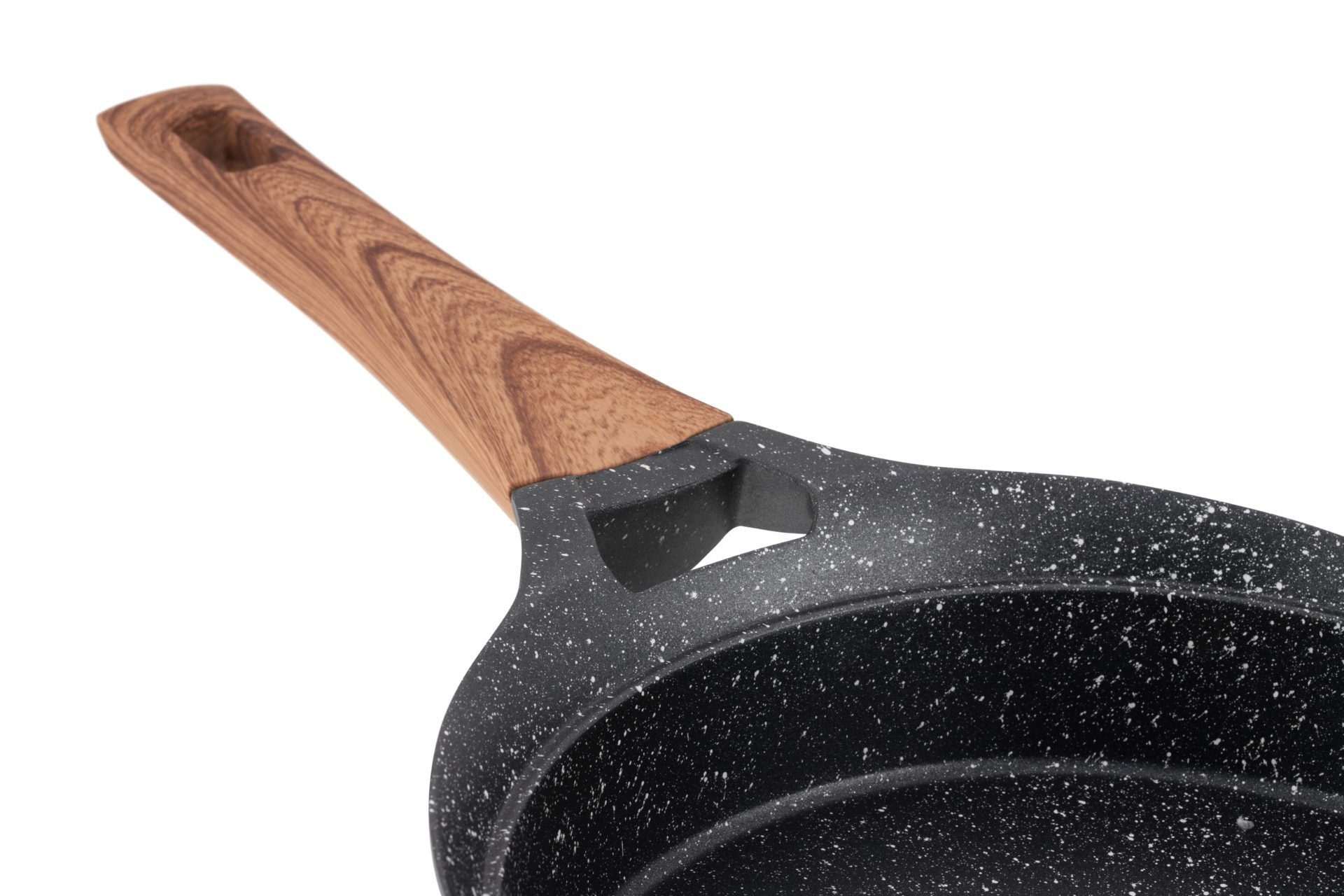 Edenberg Topf-Set Modernes Topfset, schwarze Töpfe, braune Griffe, Pfanne, Kasserolle, Aluminium, Keramik (15-tlg., Zeitloses Design des Topfsets. Eine ideale Geschenkidee)