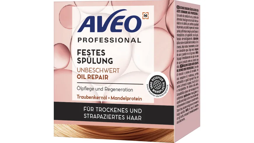 AVEO Professional Feste Spülung Unbeschwert Oil Repair 70 g