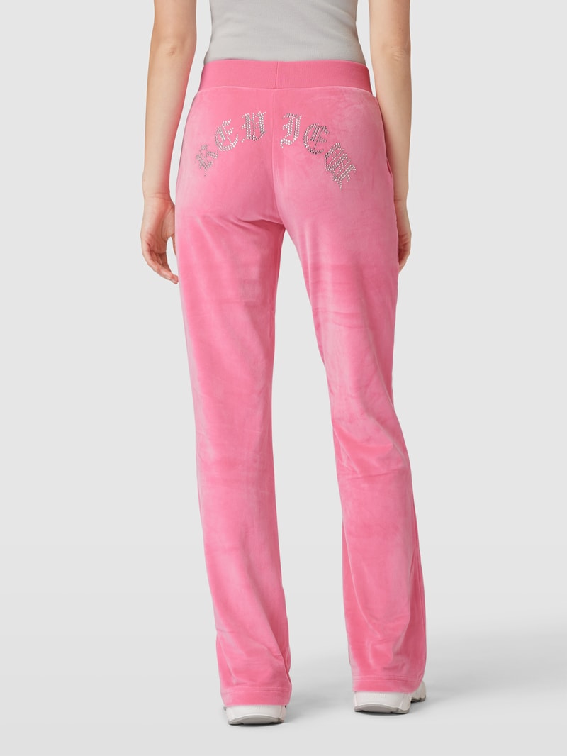 Sweatpants in Samt-Optik Modell 'VELVET' in fuchsia