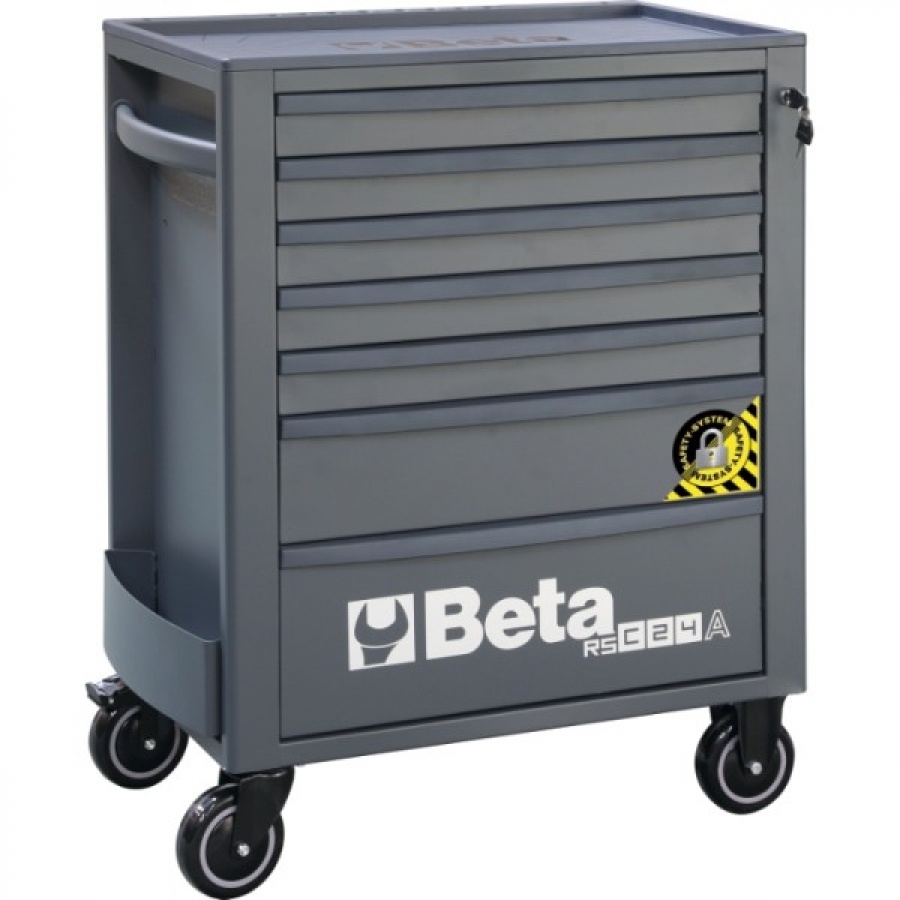 Cărucior scule Beta 024004177 Gri antracit cu 7 sertare - 74x44,5x96,9 cm