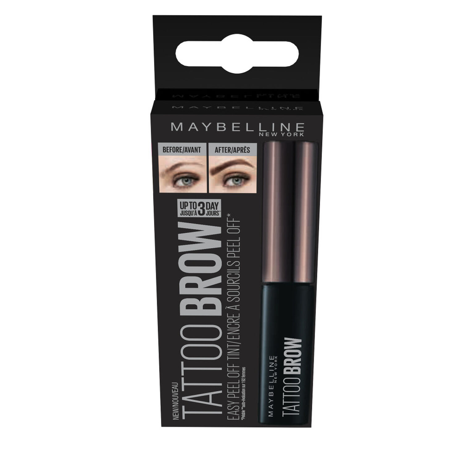 Maybelline New York Tattoo Brow Encre à Sourcils Peel Off Châtain