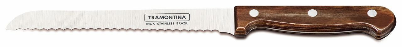 Tramontina Geschenkset Schneidebrett Teak inkl. Brotmesser
