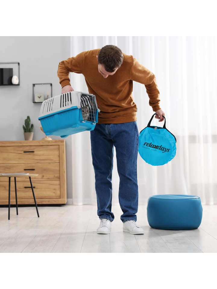 relaxdays Katzentunnel in Blau günstig kaufen onesize