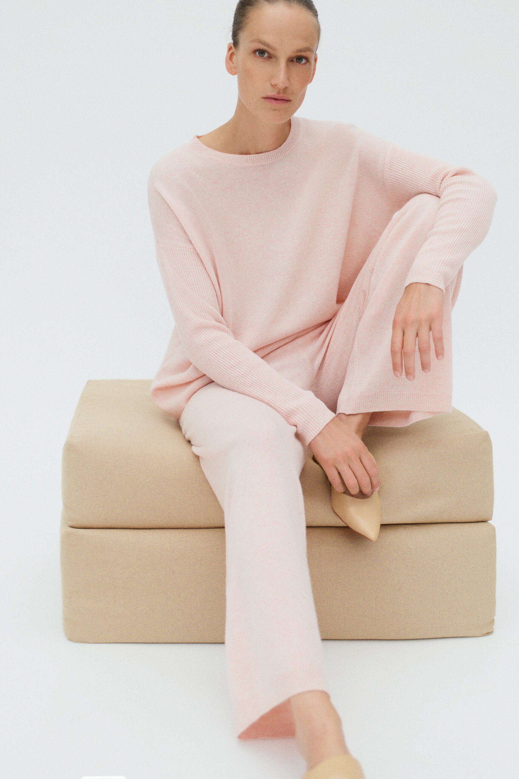 pull gabriela rose clair femme